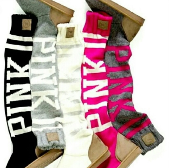 pink sock boots victoria secret